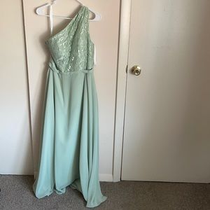 Azazie light green bridesmaids dress size 8